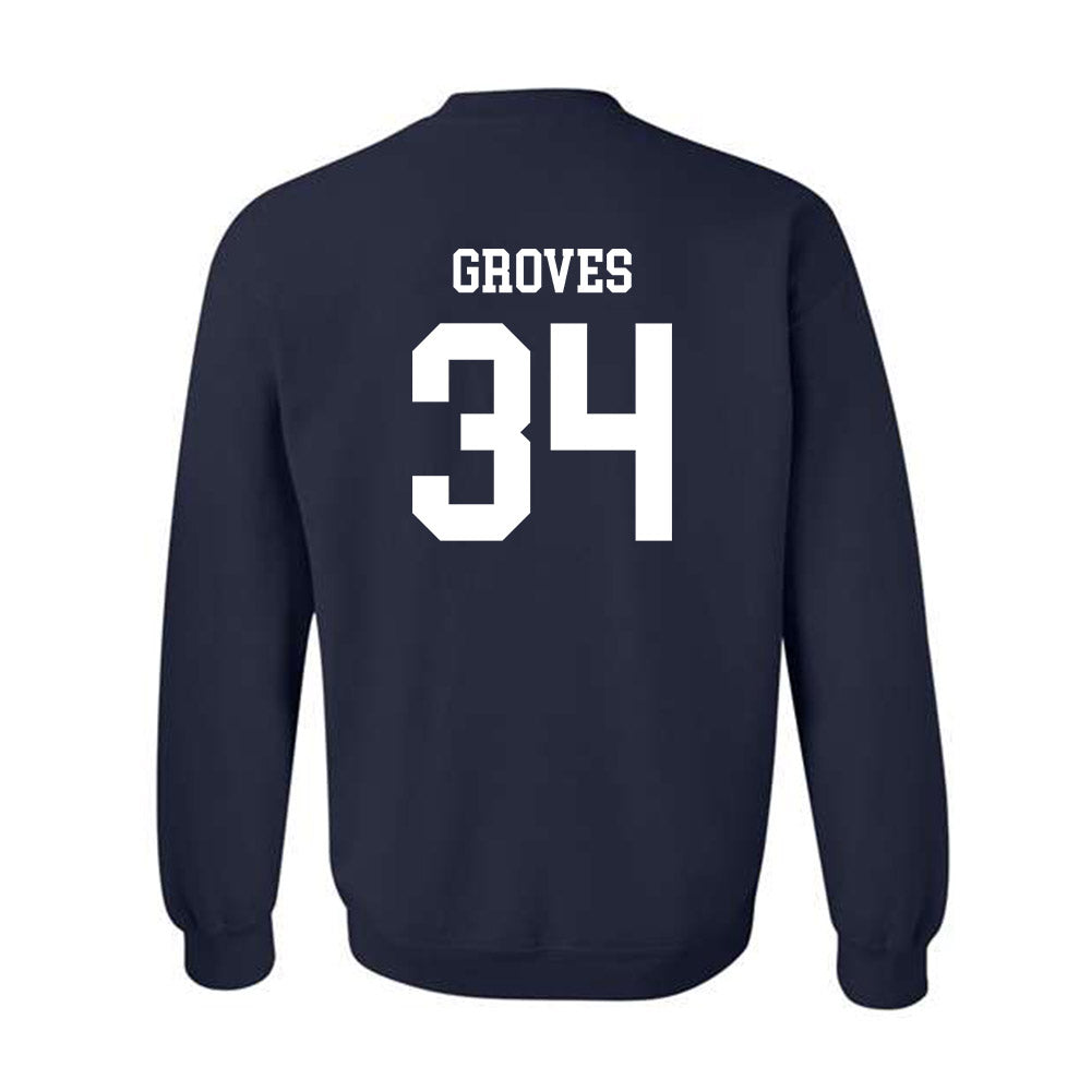 Virginia - NCAA Men's Basketball : Jacob Groves - Crewneck Sweatshirt Classic Shersey