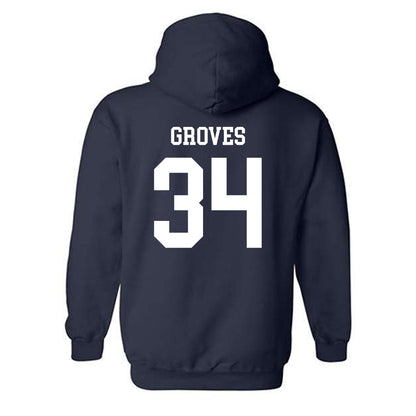 Virginia - NCAA Men's Basketball : Jacob Groves - Hooded Sweatshirt Classic Shersey