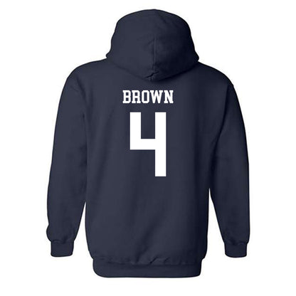 Virginia - NCAA Women's Basketball : Jillian Brown - Hooded Sweatshirt Classic Shersey