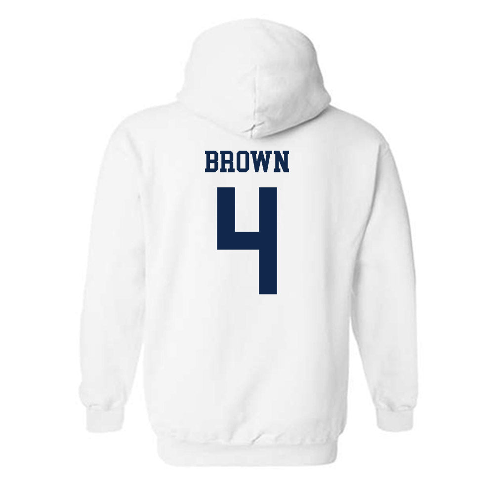 Virginia - NCAA Women's Basketball : Jillian Brown - Hooded Sweatshirt Classic Shersey