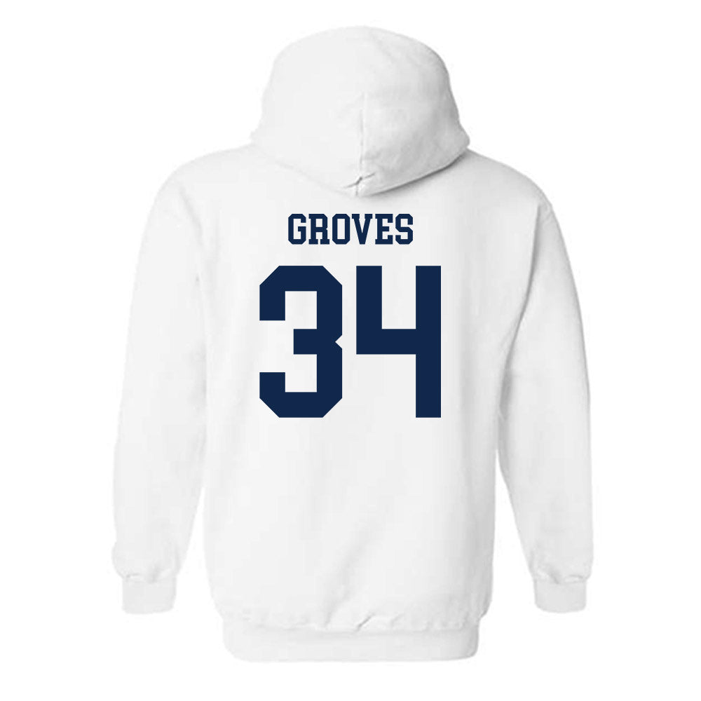 Virginia - NCAA Men's Basketball : Jacob Groves - Hooded Sweatshirt Classic Shersey