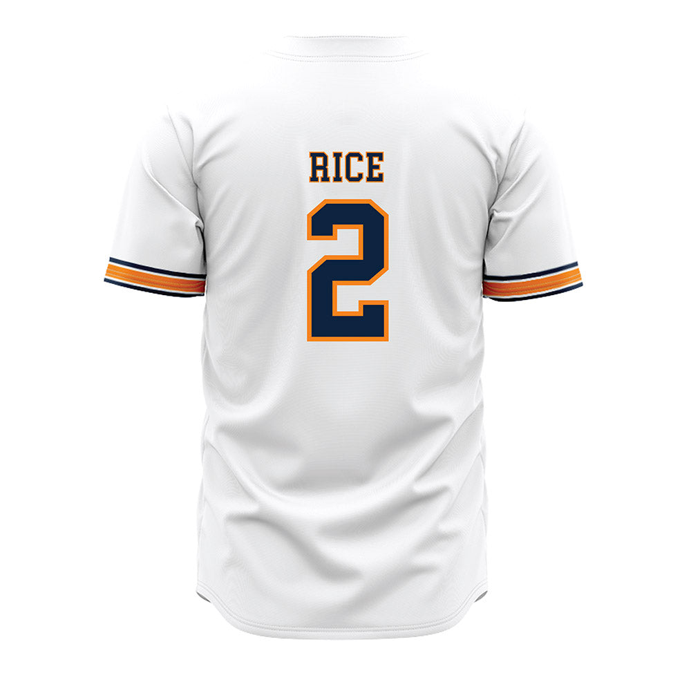 UT Martin - NCAA Baseball : Zac Rice - White Baseball Jersey