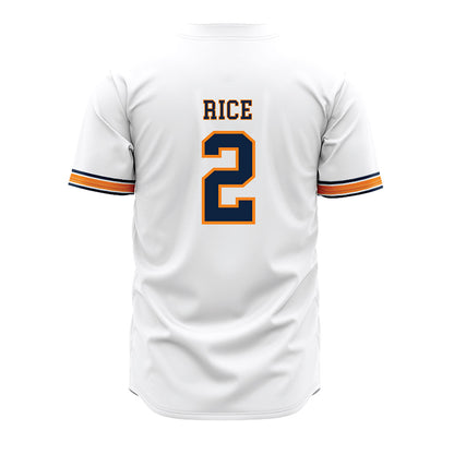 UT Martin - NCAA Baseball : Zac Rice - White Baseball Jersey