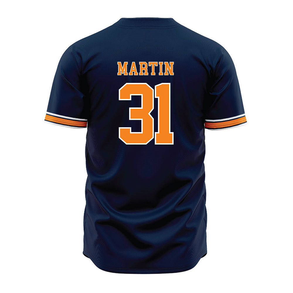 UT Martin - NCAA Baseball : Eli Martin - Baseball Jersey Blue