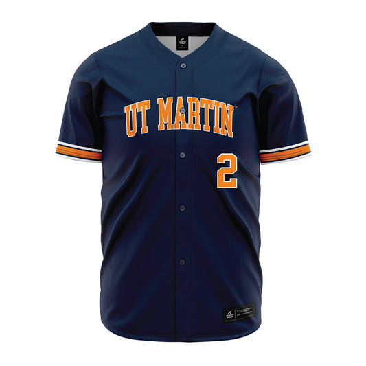 UT Martin - NCAA Baseball : Zac Rice - Blue Baseball Jersey