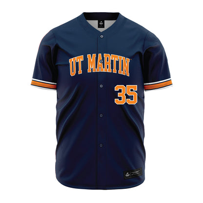 UT Martin - NCAA Baseball : Samuel Smith - Blue Baseball Jersey