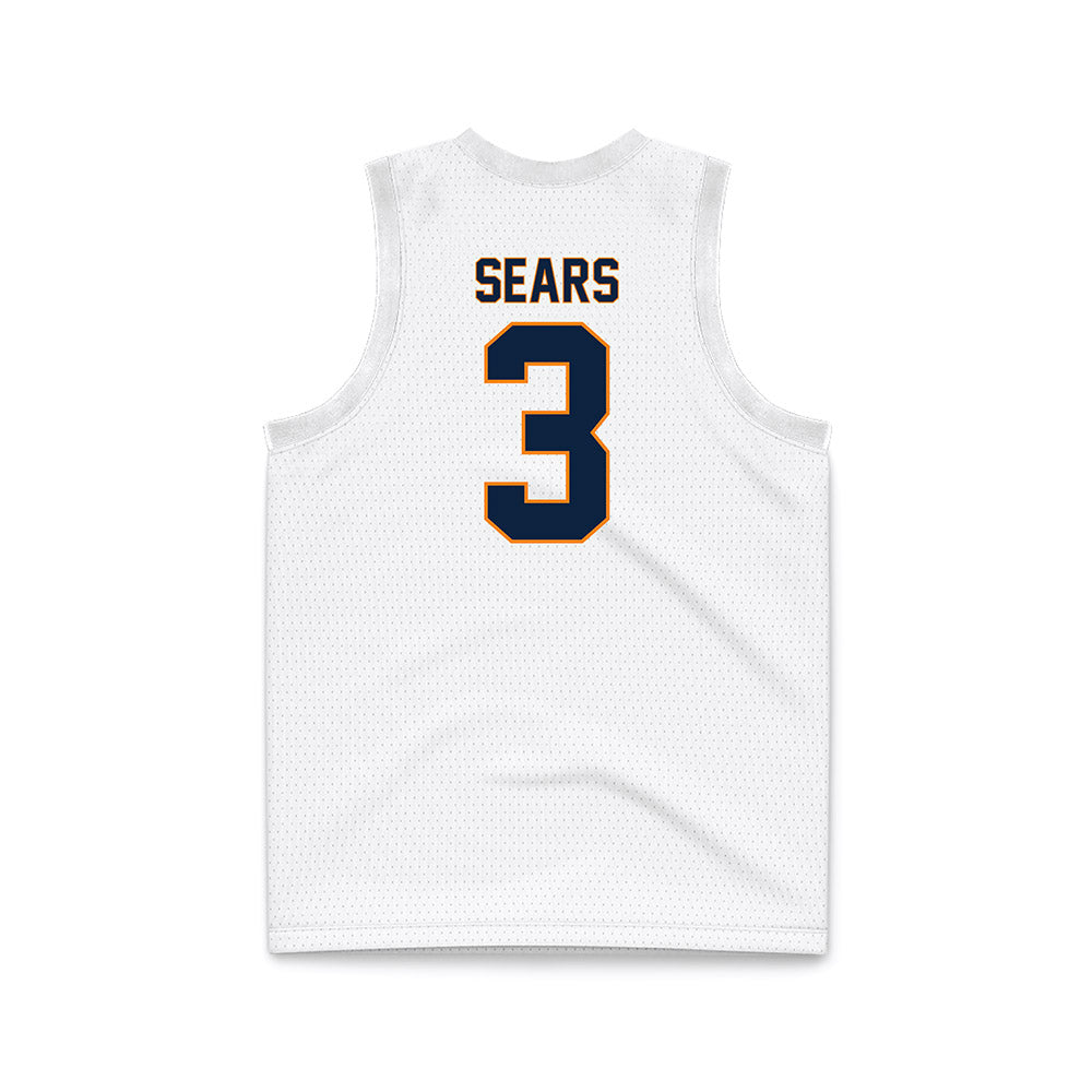 UT Martin - NCAA Men's Basketball : Jordan Sears - White Basketball Jersey