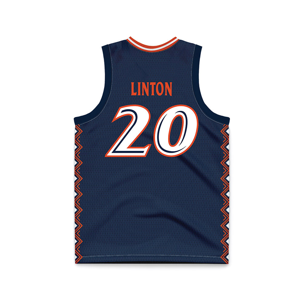UTSA - NCAA Women's Basketball : Maya Linton - Navy Basketball Jersey