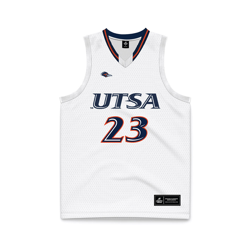 UTSA - NCAA Women's Basketball : Kyleigh McGuire - White Basketball Jersey