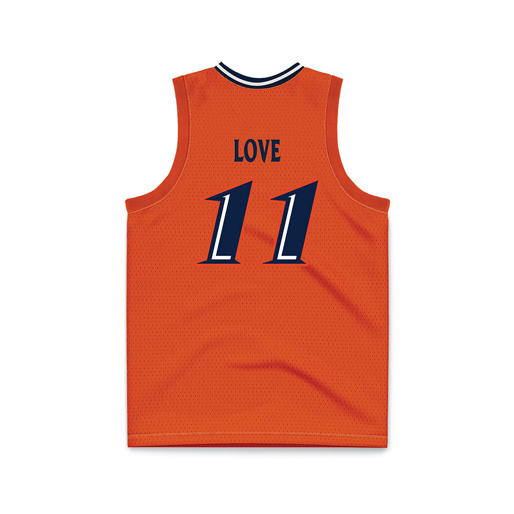 UTSA - NCAA Women's Basketball : Sidney Love - Orange Basketball Jersey