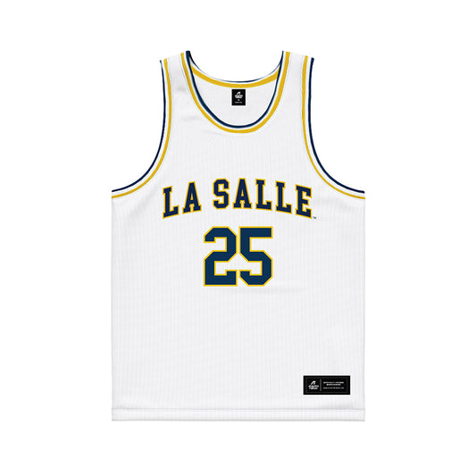 La Salle - NCAA Men's Basketball : Lucas Mercandino - Basketball Jersey White