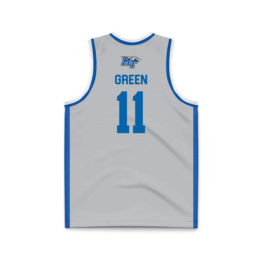 MTSU - NCAA Men's Basketball : Tre Green - Basketball Jersey