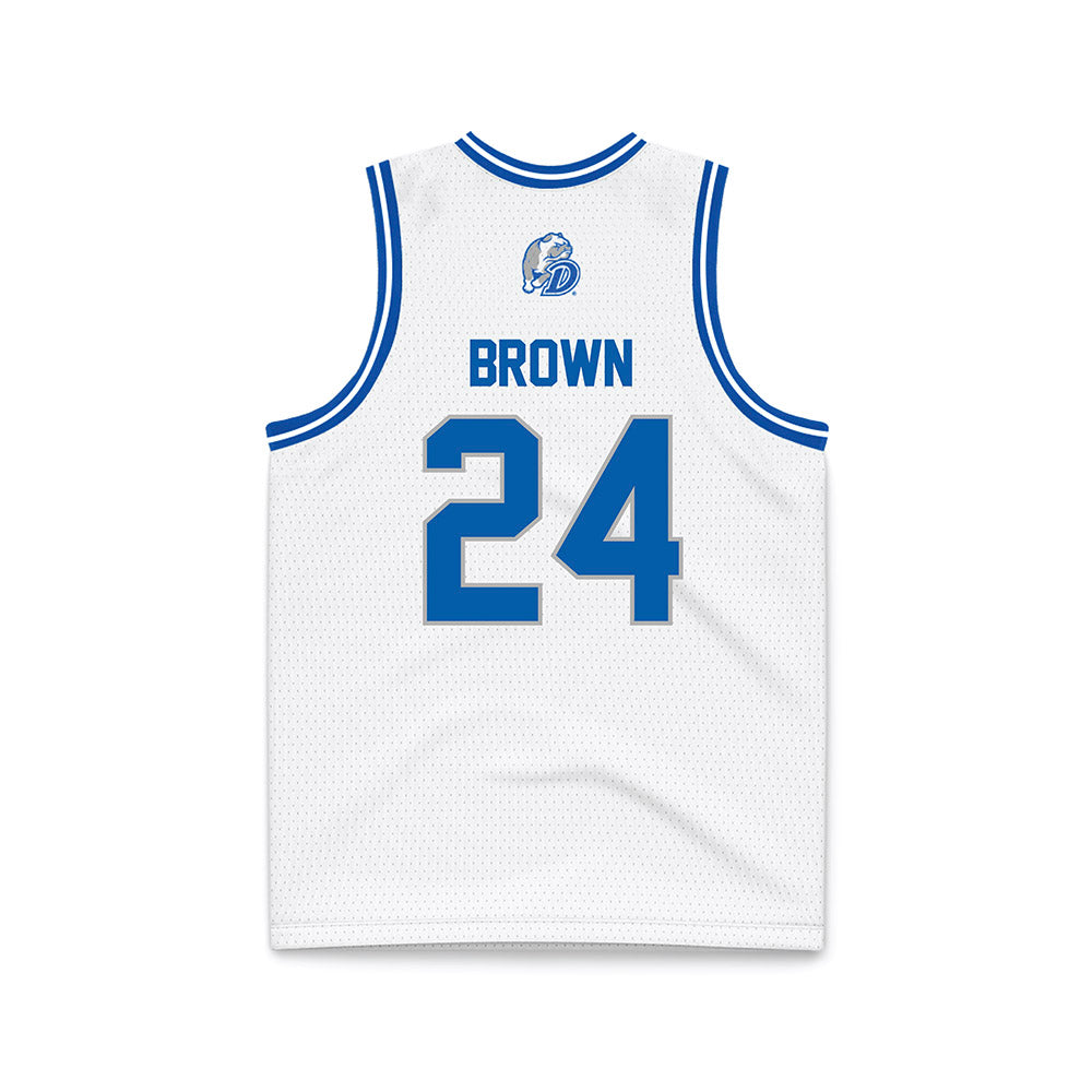 Drake - NCAA Women's Basketball : Anna Brown - Basketball Jersey White