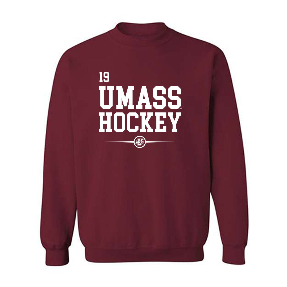 UMass - NCAA Men's Ice Hockey : Cole O'Hara - Crewneck Sweatshirt Classic Fashion Shersey