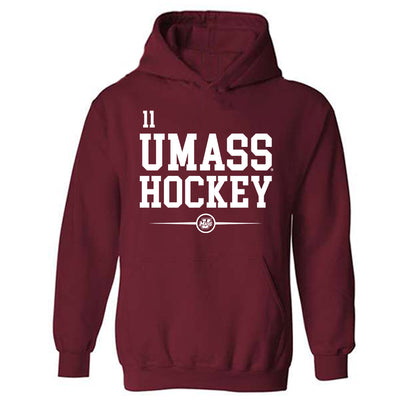 UMass - NCAA Men's Ice Hockey : Lucas Mercuri - Hooded Sweatshirt Classic Fashion Shersey