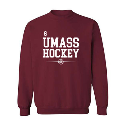 UMass - NCAA Men's Ice Hockey : Ryan Ufko - Crewneck Sweatshirt Classic Fashion Shersey