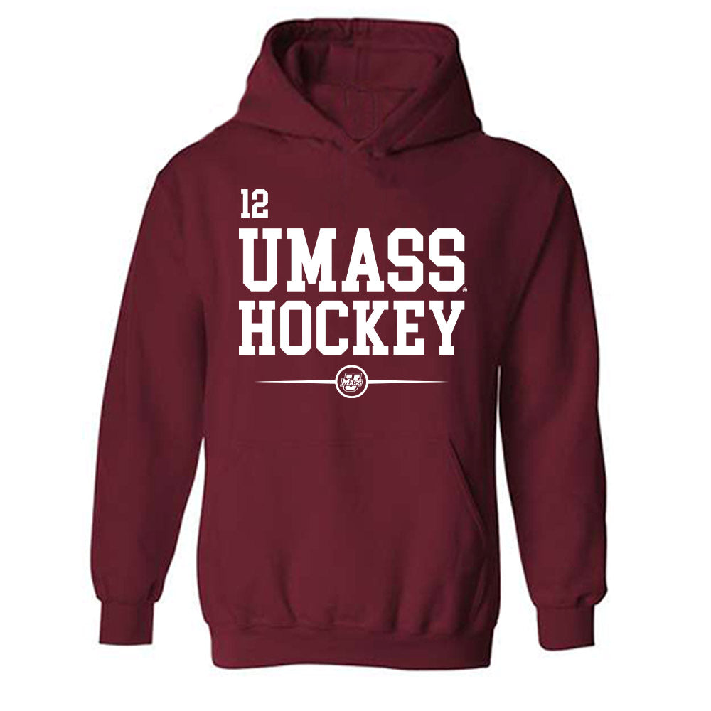 UMass - NCAA Men's Ice Hockey : Lucas Vanroboys - Hooded Sweatshirt Classic Fashion Shersey