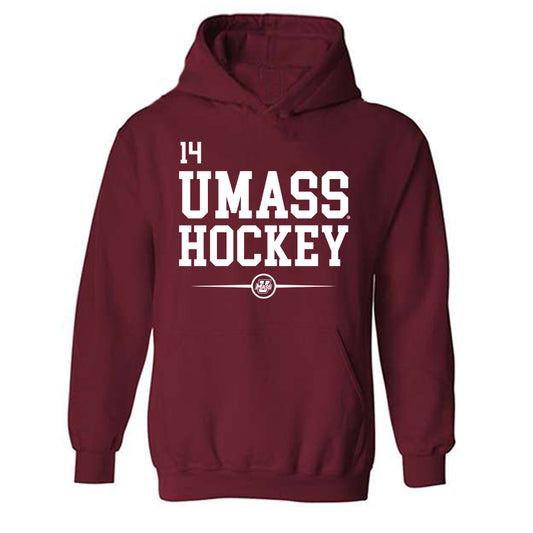 UMass - NCAA Men's Ice Hockey : Ryan Lautenbach - Hooded Sweatshirt Classic Fashion Shersey