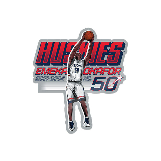 UConn - Men's Basketball Legends : Emeka Okafor - Stickers  Individual Caricature
