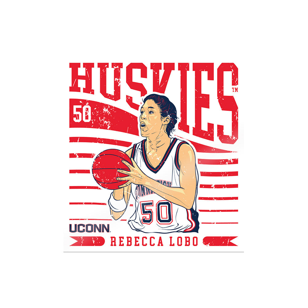 UConn - Women's Basketball Legends : Rebecca Lobo - Stickers  Individual Caricature