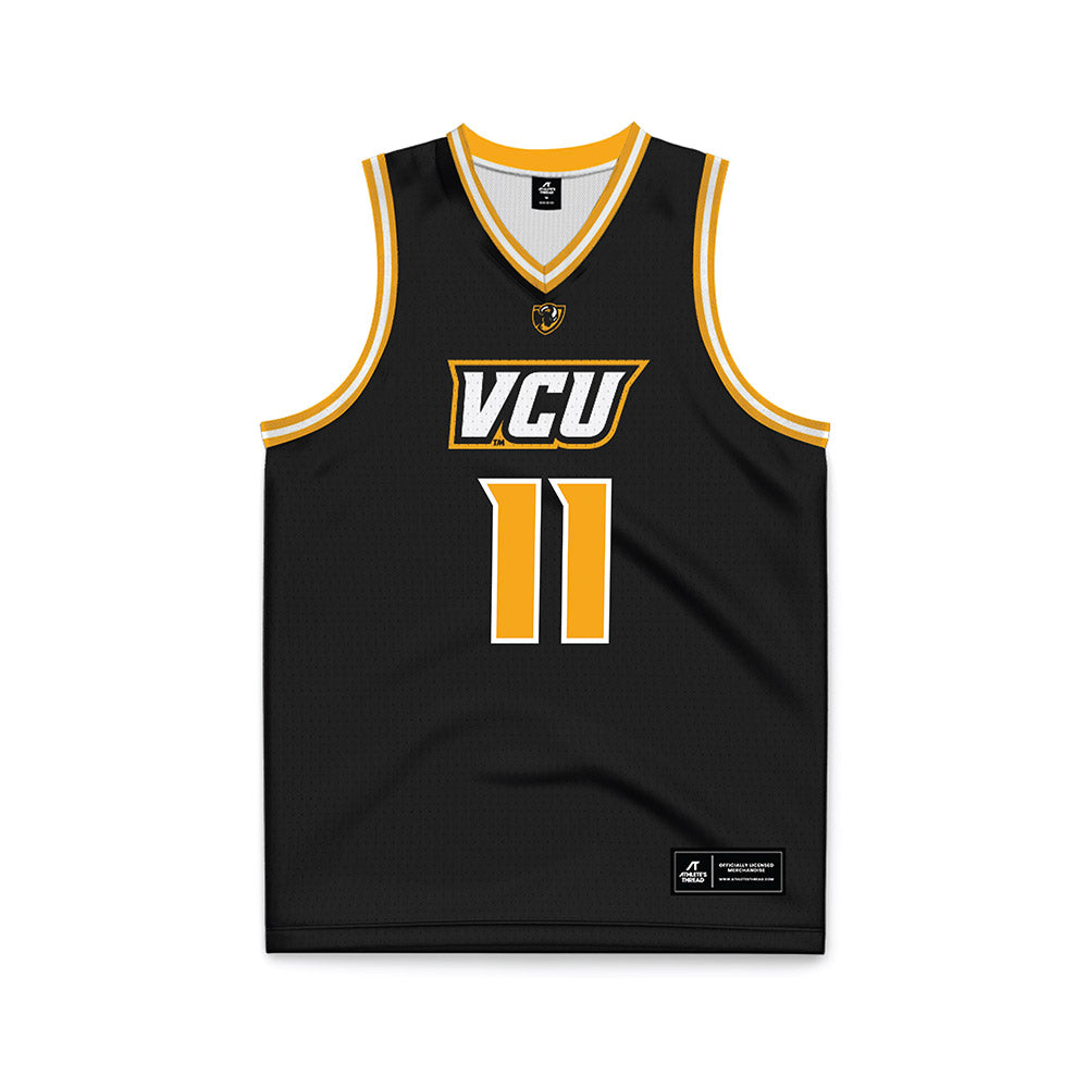 VCU - NCAA Men's Basketball : Max Shulga - Basketball Jersey Black