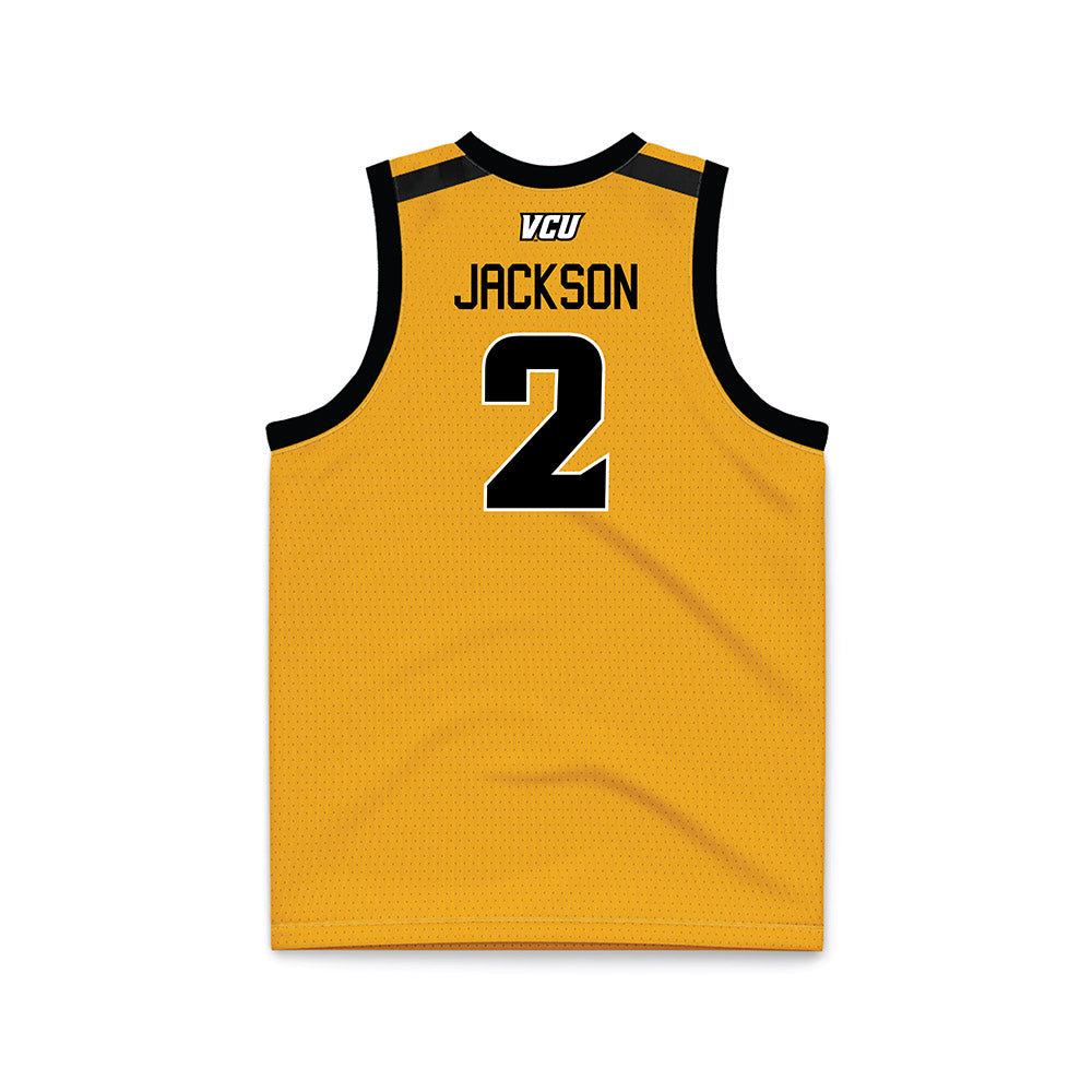 VCU - NCAA Men's Basketball : Zeb Jackson - Basketball Jersey Gold