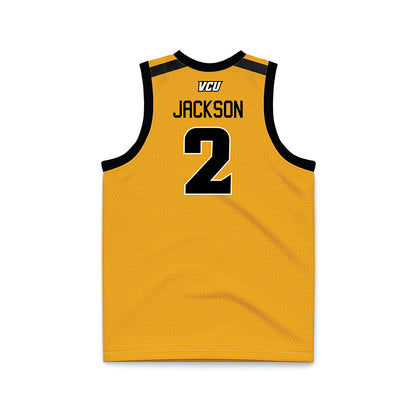 VCU - NCAA Men's Basketball : Zeb Jackson - Basketball Jersey Gold