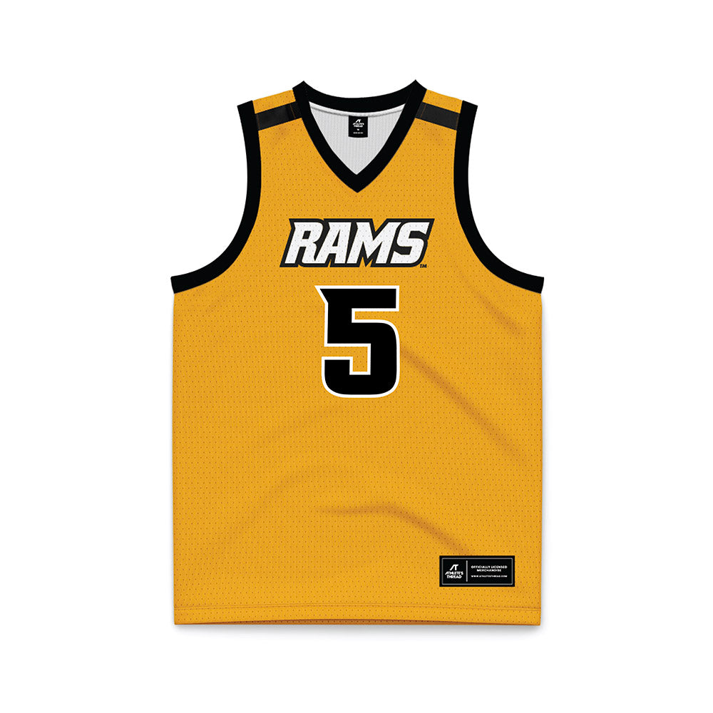 VCU NCAA Men's Basketball Alphonzo Billups Basketball Jersey Gol