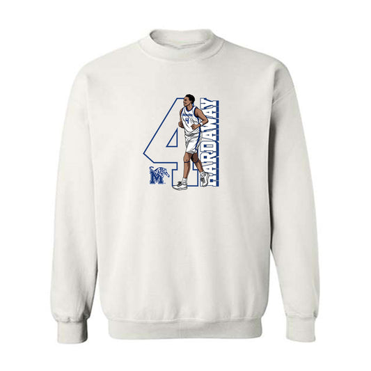 Memphis - NCAA Men's Basketball : Ashton Hardaway - Crewneck Sweatshirt Individual Caricature