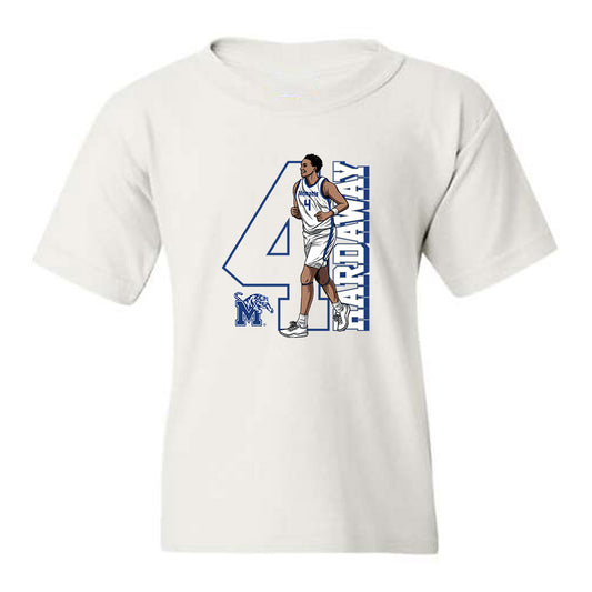 Memphis - NCAA Men's Basketball : Ashton Hardaway - Youth T-Shirt Individual Caricature