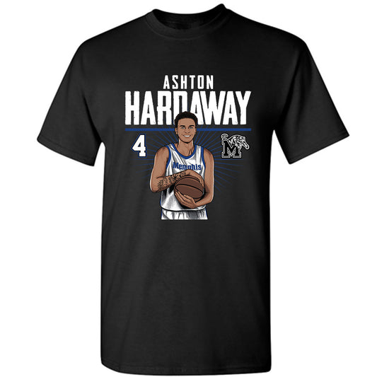 Memphis - NCAA Men's Basketball : Ashton Hardaway - T-Shirt Individual Caricature