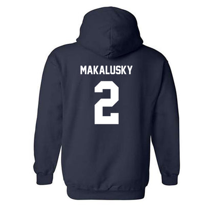 Butler - NCAA Women's Basketball : Riley Makalusky - Hooded Sweatshirt Classic Fashion Shersey