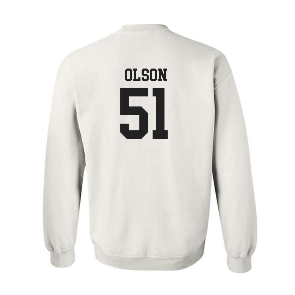 PLU - NCAA Baseball : Charlie Olson - Crewneck Sweatshirt Classic Shersey