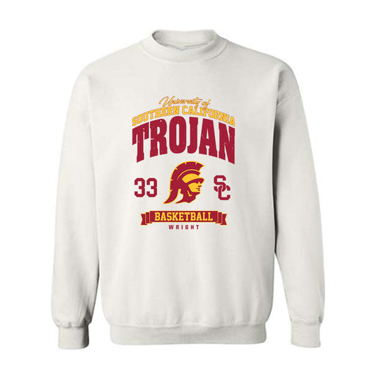 USC - NCAA Men's Basketball : Kijani Wright - Crewneck Sweatshirt Classic Fashion Shersey