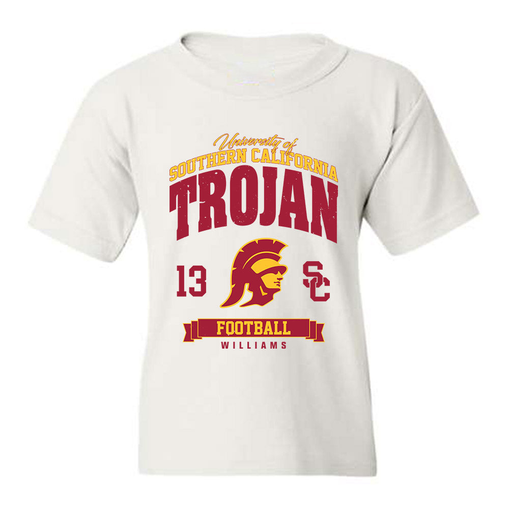 USC - NCAA Football : Caleb Williams - Youth T-Shirt Classic Fashion Shersey