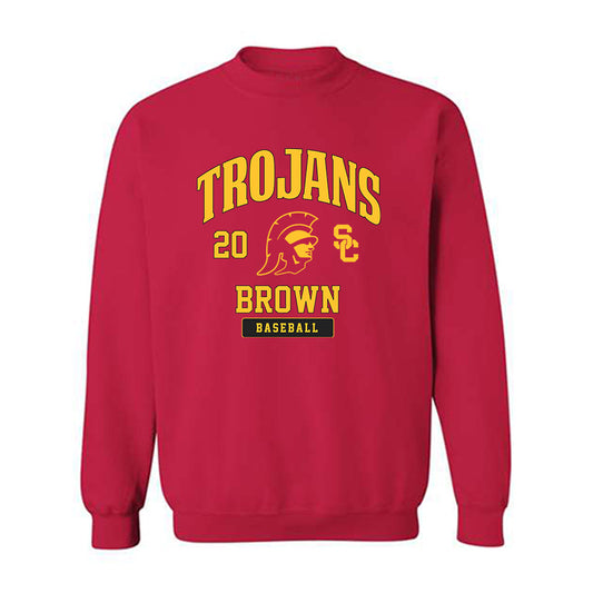 USC - NCAA Baseball : Chris Brown - Crewneck Sweatshirt Classic Fashion Shersey