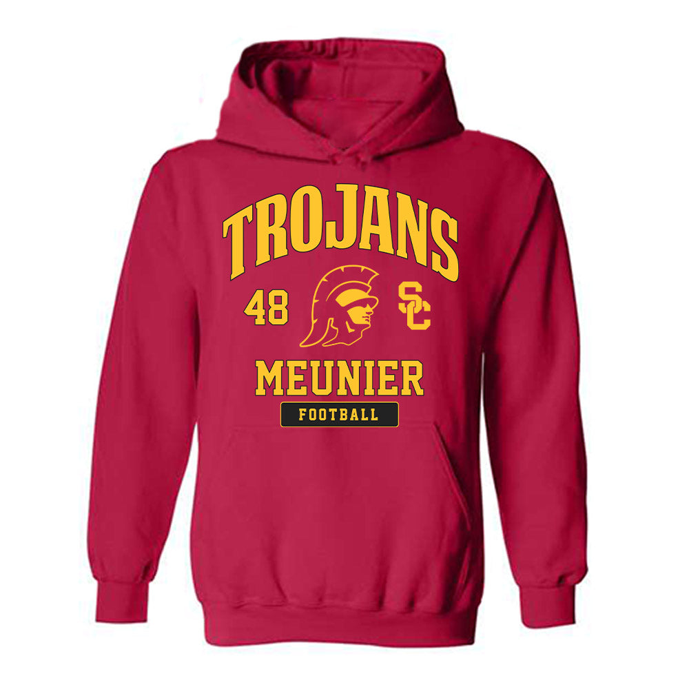 USC - NCAA Football : Daniel Meunier - Hooded Sweatshirt Classic Fashion Shersey