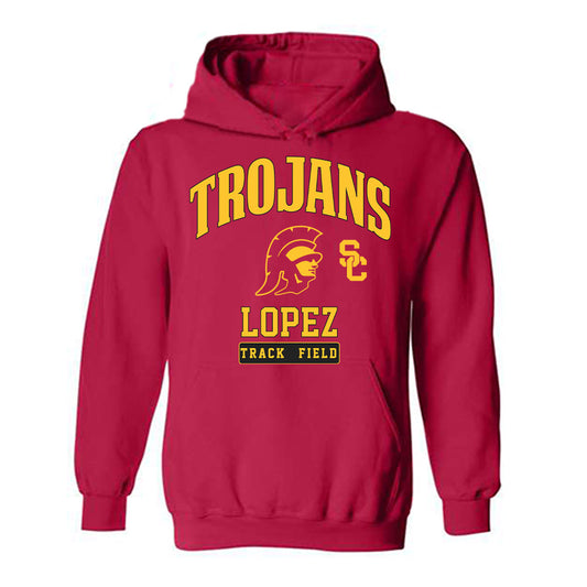 USC - NCAA Women's Track & Field (Outdoor) : Marjourie Lopez - Hooded Sweatshirt Classic Fashion Shersey