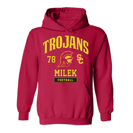 USC - NCAA Football : Andrew Milek - Hooded Sweatshirt Classic Fashion Shersey