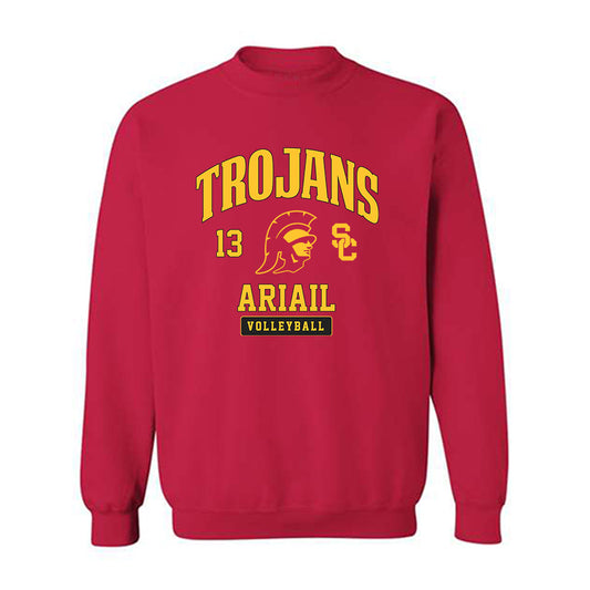 USC - NCAA Women's Volleyball : Tyrah Ariail - Crewneck Sweatshirt Classic Fashion Shersey