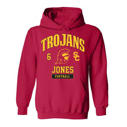 USC - NCAA Football : Austin Jones - Hooded Sweatshirt Classic Fashion Shersey