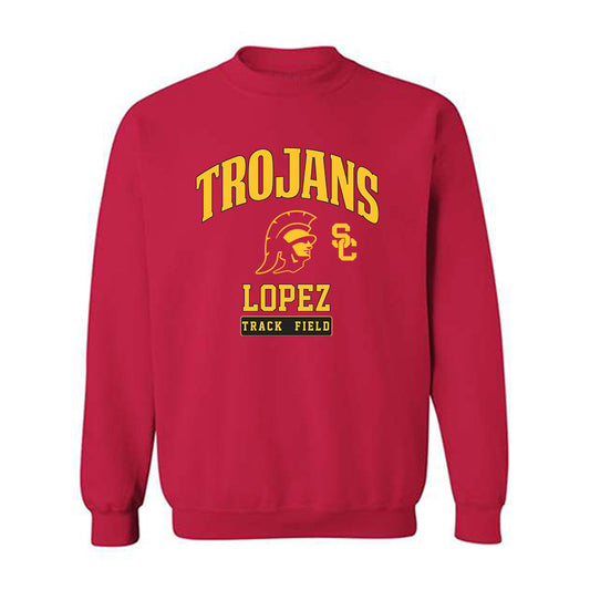 USC - NCAA Women's Track & Field (Outdoor) : Marjourie Lopez - Crewneck Sweatshirt Classic Fashion Shersey