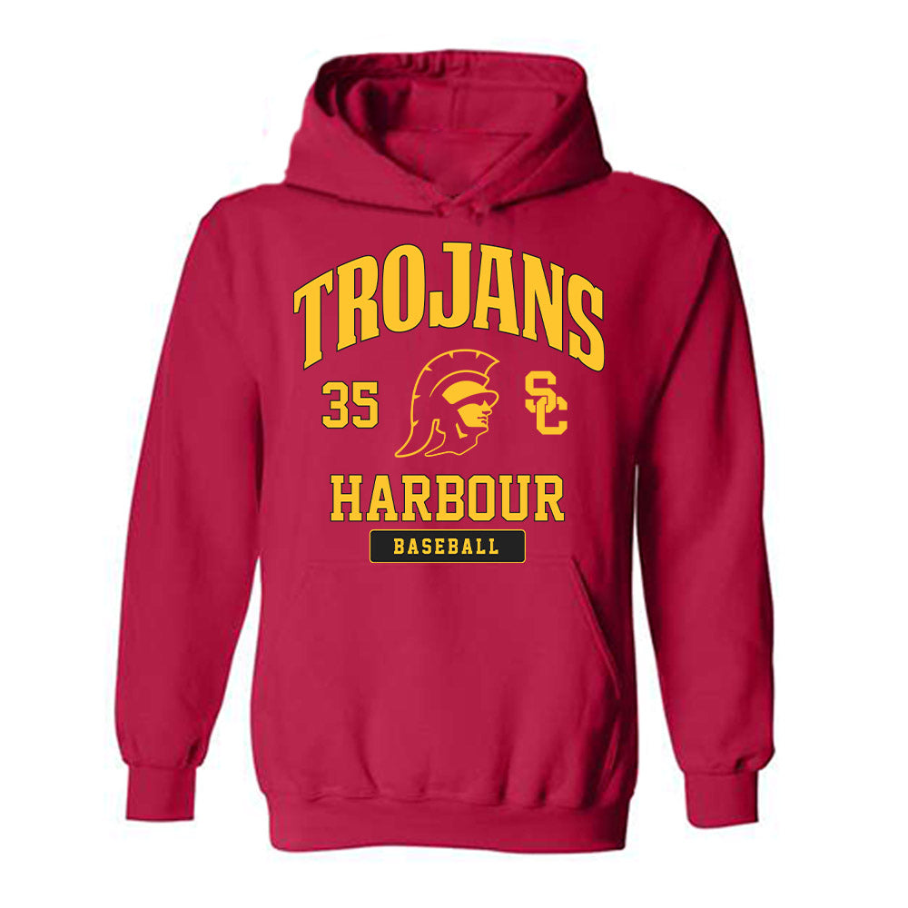 USC - NCAA Baseball : Andrew Harbour - Hooded Sweatshirt Classic Fashion Shersey