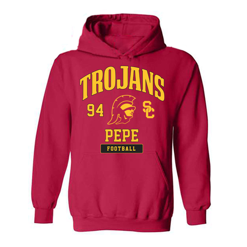 USC - NCAA Football : Kobe Pepe - Hooded Sweatshirt Classic Fashion Shersey