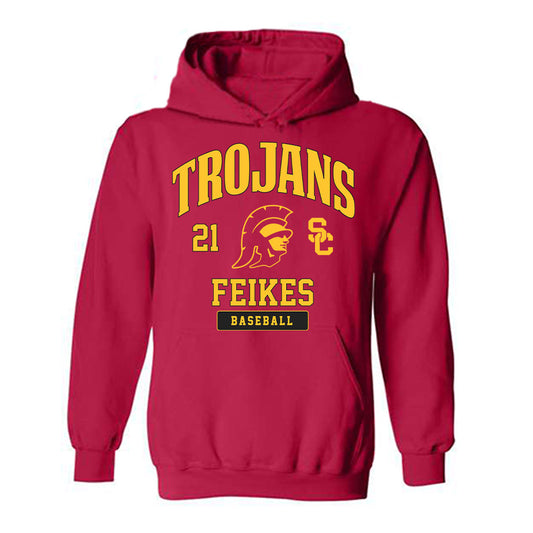 USC - NCAA Baseball : Jared Feikes - Hooded Sweatshirt Classic Fashion Shersey