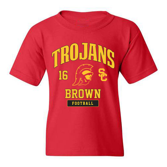 USC - NCAA Football : Prophet Brown - Youth T-Shirt Classic Fashion Shersey