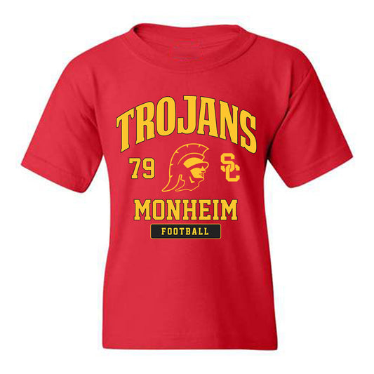 USC - NCAA Football : Jonah Monheim - Youth T-Shirt Classic Fashion Shersey