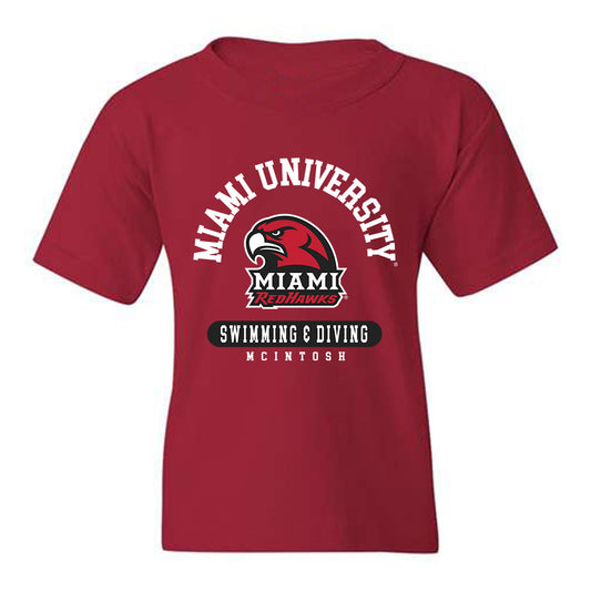 Miami of Ohio - NCAA Men's Swimming & Diving : Carter McIntosh - Youth T-Shirt Classic Fashion Shersey