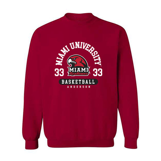 Miami of Ohio - NCAA Men's Basketball : Blake Anderson - Crewneck Sweatshirt Classic Fashion Shersey