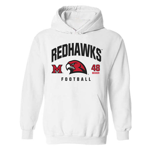 Miami of Ohio - NCAA Football : Chase Becker - Hooded Sweatshirt Classic Fashion Shersey